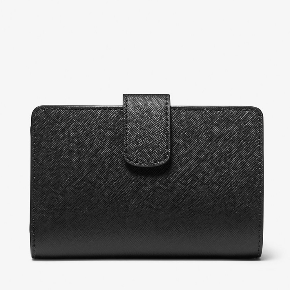 MICHAEL KORS
Medium Crossgrain Leather Wallet
Black 
NWT - Picture 3 of 16